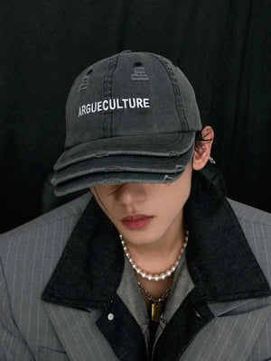 Washed Cotton Layered-Brim Cap - product image 2