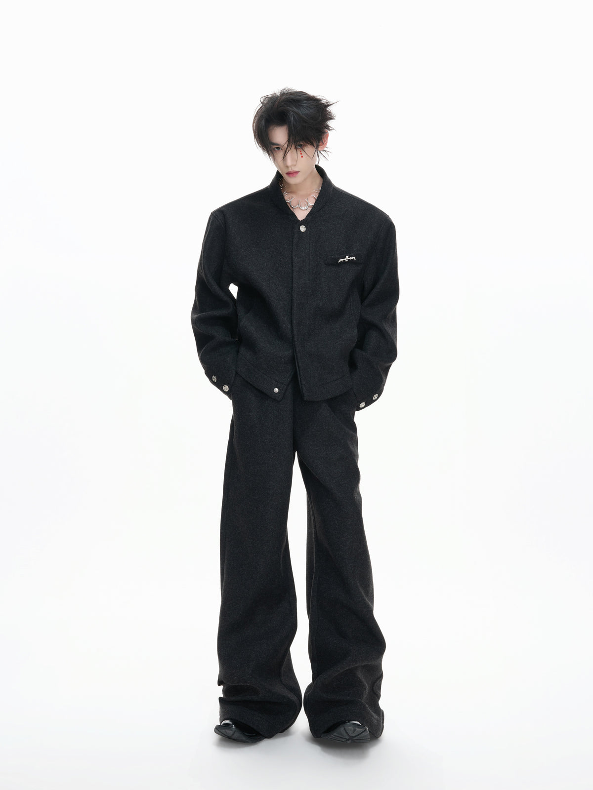 Cotton-Wool Cropped Jacket - product image 2