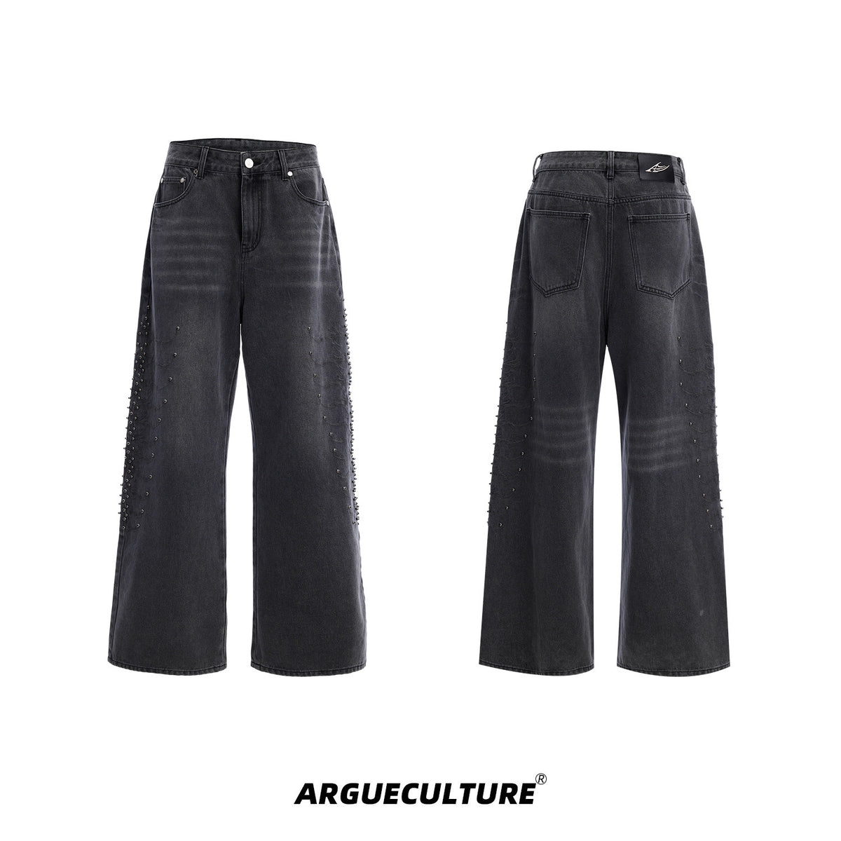Washed Rivet Straight-Leg Jeans - product image 5