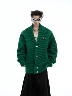 Oversized V-Neck Knit Cardigan - product image 2