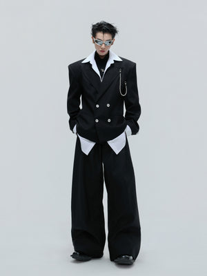 Relaxed Cotton Notch-Lapel Suit Set - product image 1