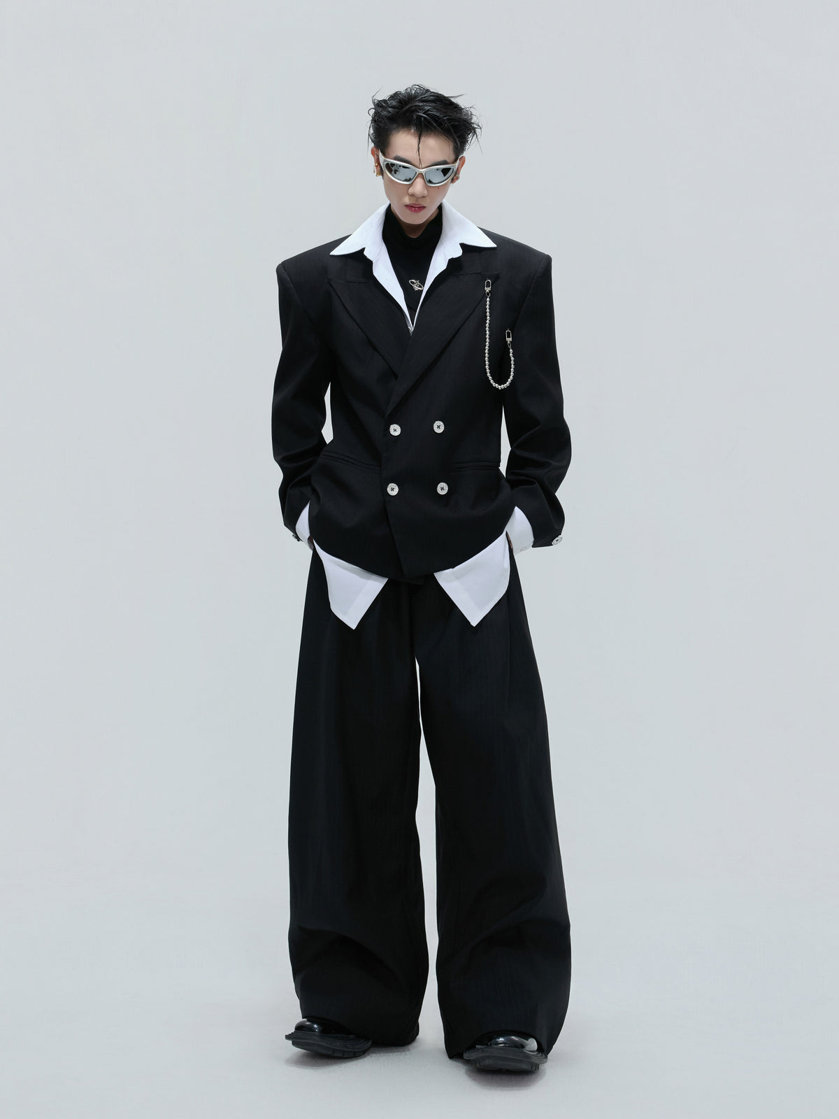 Relaxed Cotton Notch-Lapel Suit Set - product image 1