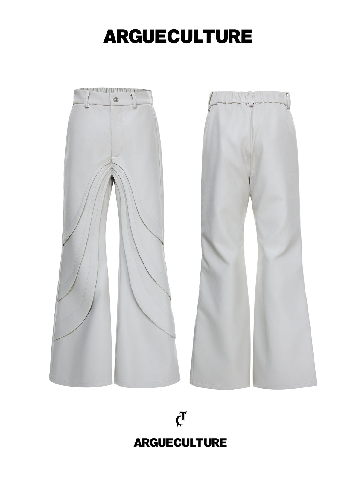 Deconstructed Faux Leather Pants - product image 3