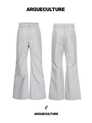 Deconstructed Faux Leather Pants - product image 3