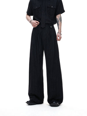 Textured Tie Shirt & Wide-Leg Pants - product image 5
