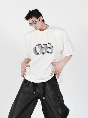 Dimensional Letter Print Oversized T-Shirt - product image 5