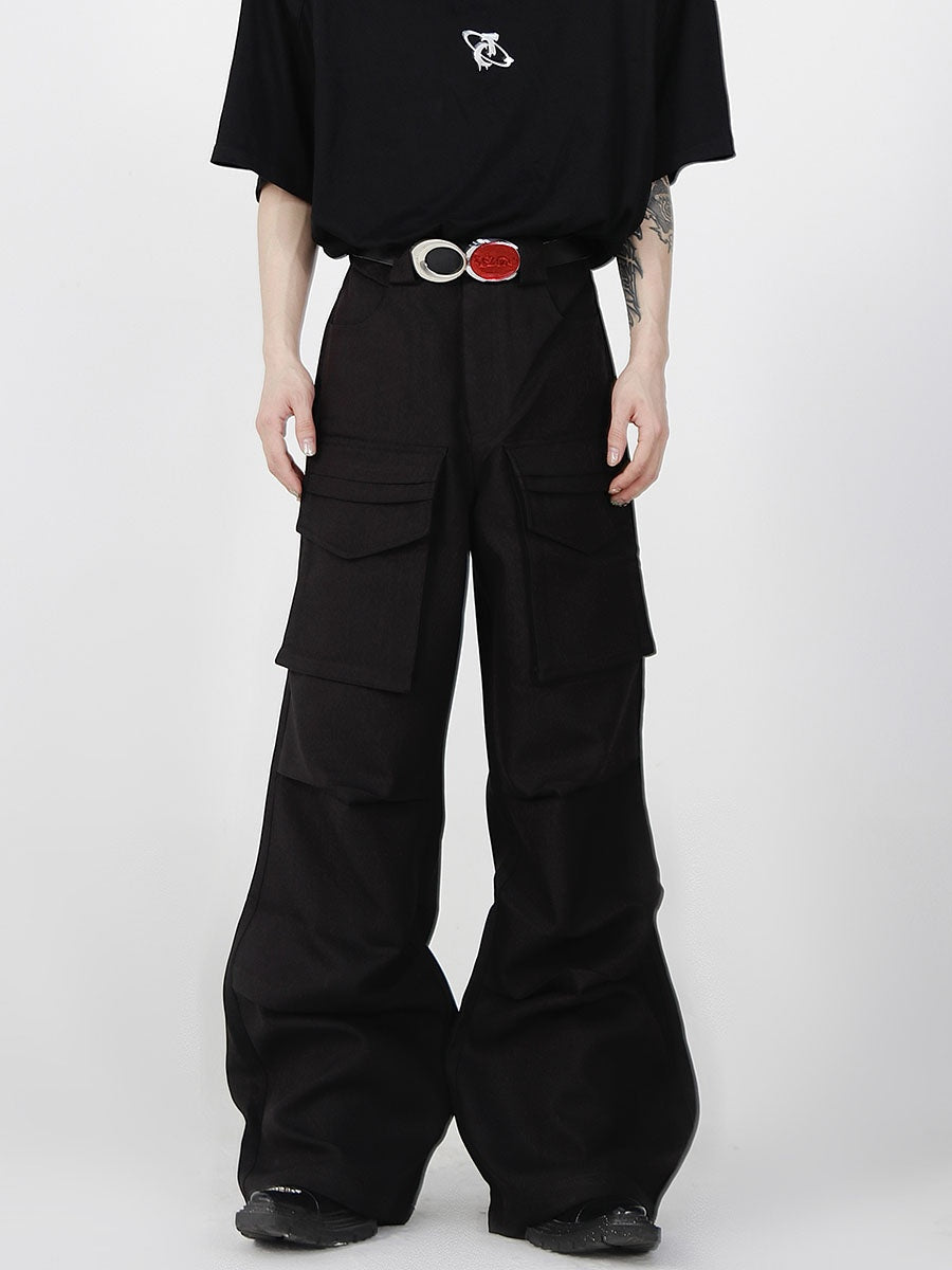 Oversized-Cargo-Pants-with-Patch-Pockets---Streetwear-Drop-Crotch-Design-Black
