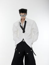 Oversized-Drop-Shoulder-Shirt-with-Split-Cuffs--Layered-Design-White