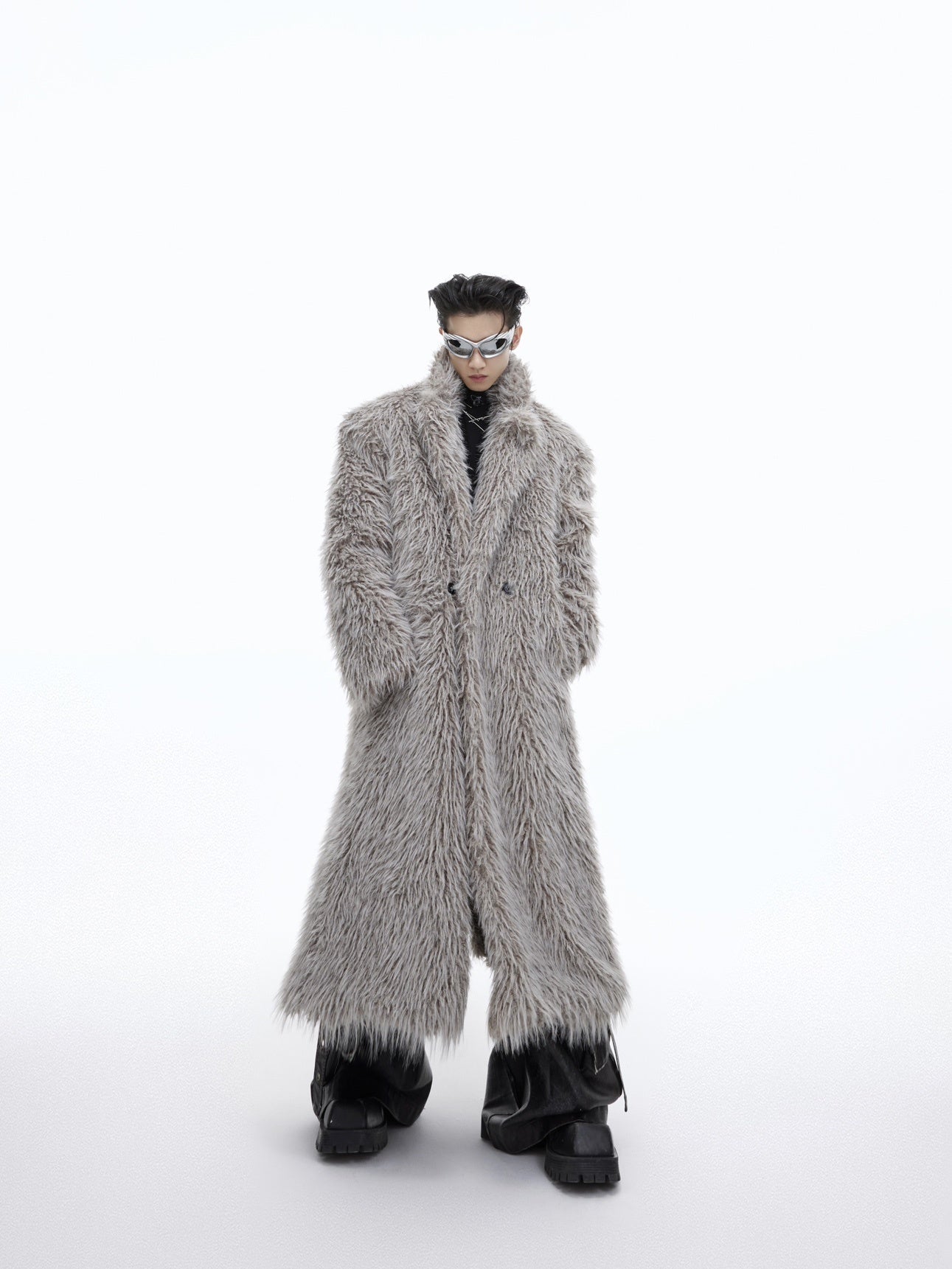 Oversized-Faux-Fur-Long-Coat---Streetwear-Heavyweight-Puffer-Jacket-Gray