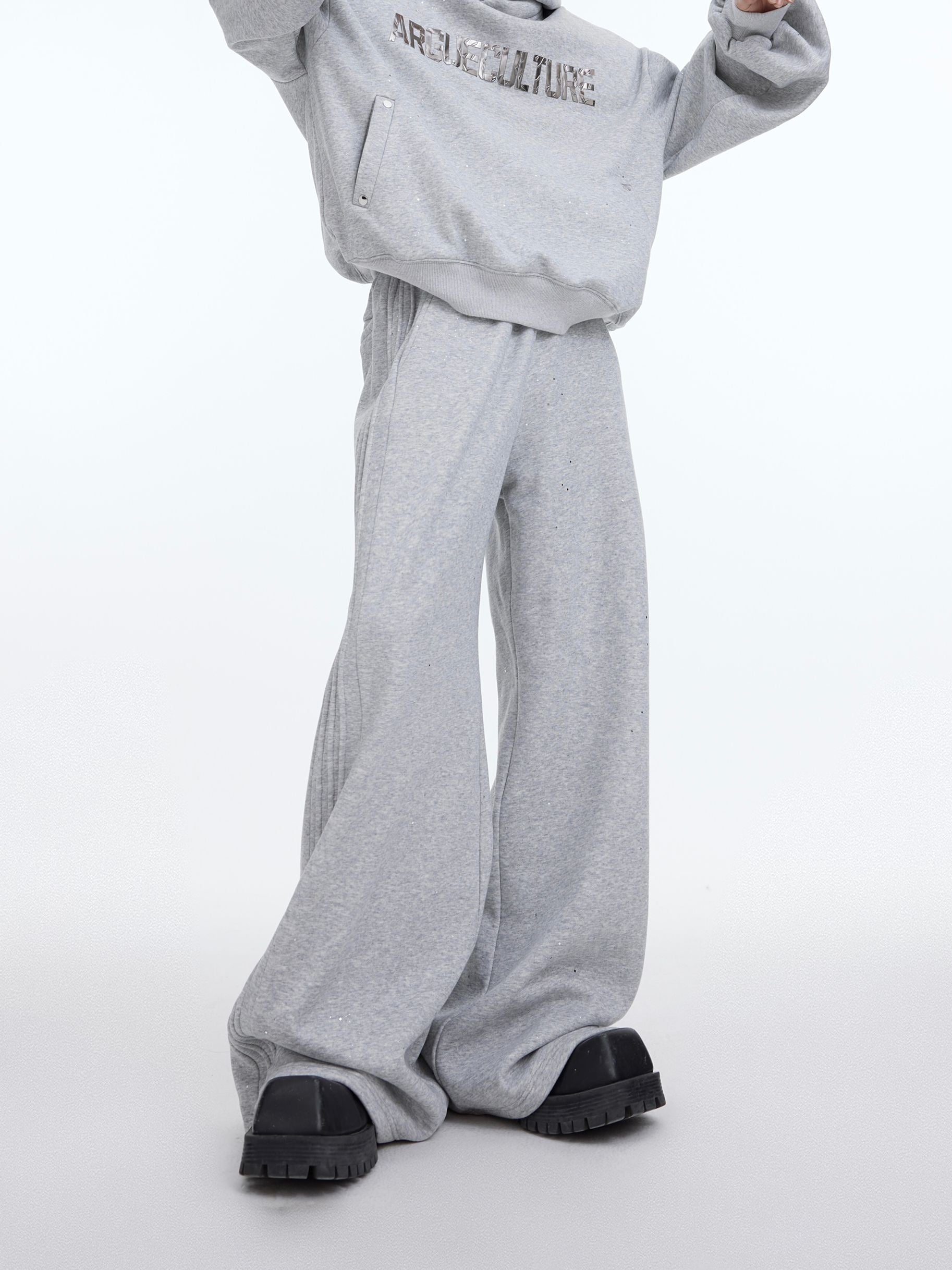 Oversized-Hoodie-Set-with-Fleece-Lining---Distressed-Wide-Leg-Pants-Gray-Pants