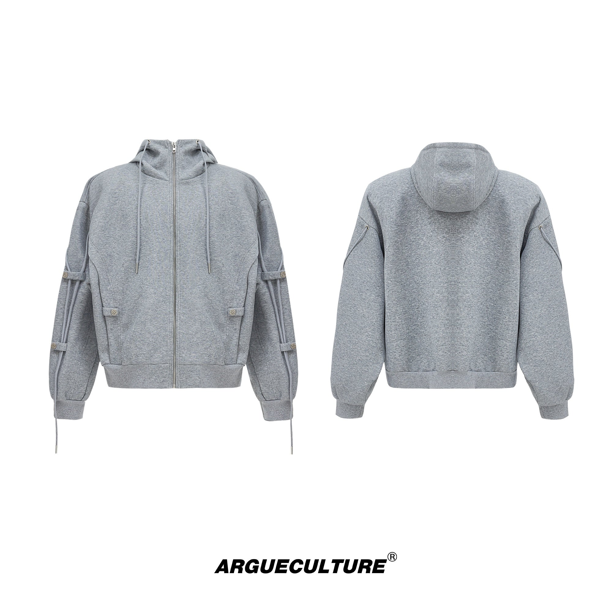 Oversized-Hoodie-with-Drawstrings---Baggy-Jogger-Set-Streetwear-Gray-Top