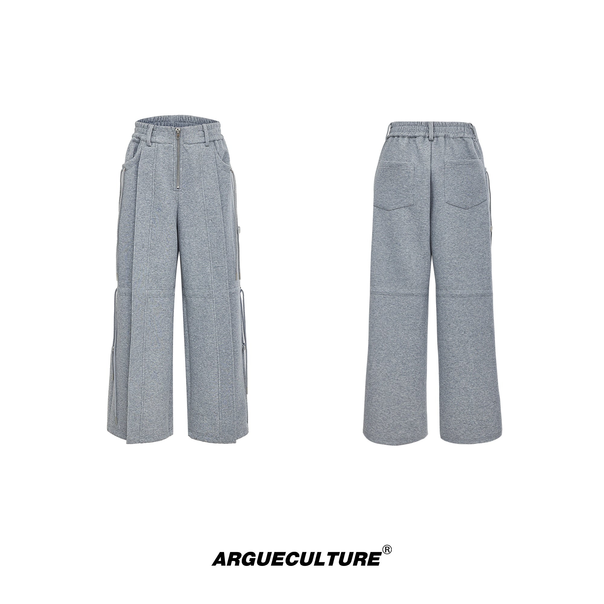 Oversized-Hoodie-with-Drawstrings---Baggy-Jogger-Set-Streetwear-Gray-Pants