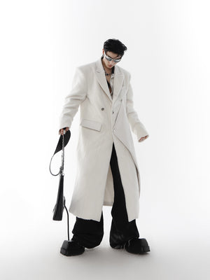 Oversized-Wool-Trench-Coat---PU-Leather-Trim-Long-White-Jacket-White