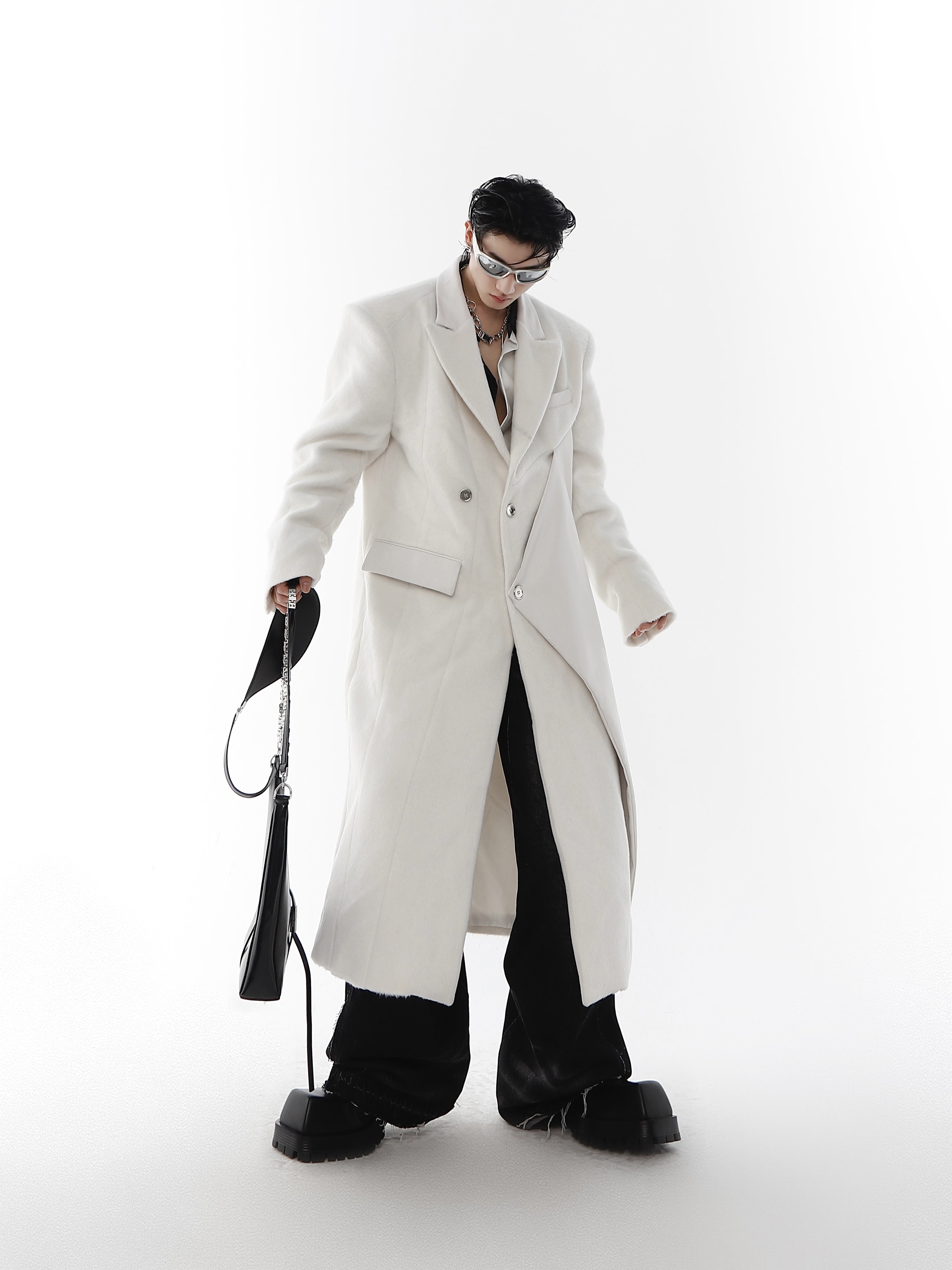 Oversized-Wool-Trench-Coat---PU-Leather-Trim-Long-White-Jacket-White