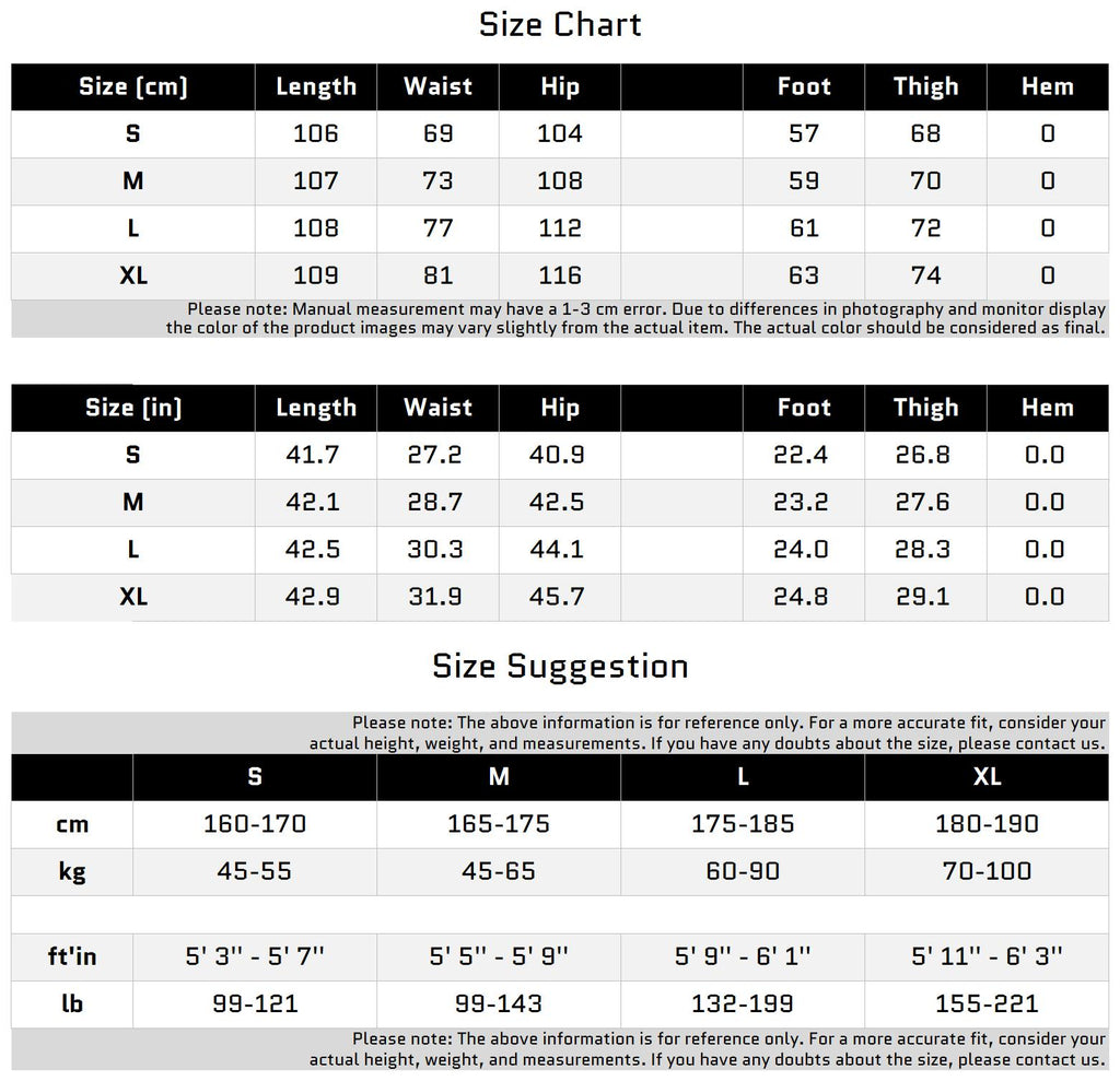 Size Chart for Vintage Washed Denim Pants with Geometric Line and Irregular Cut