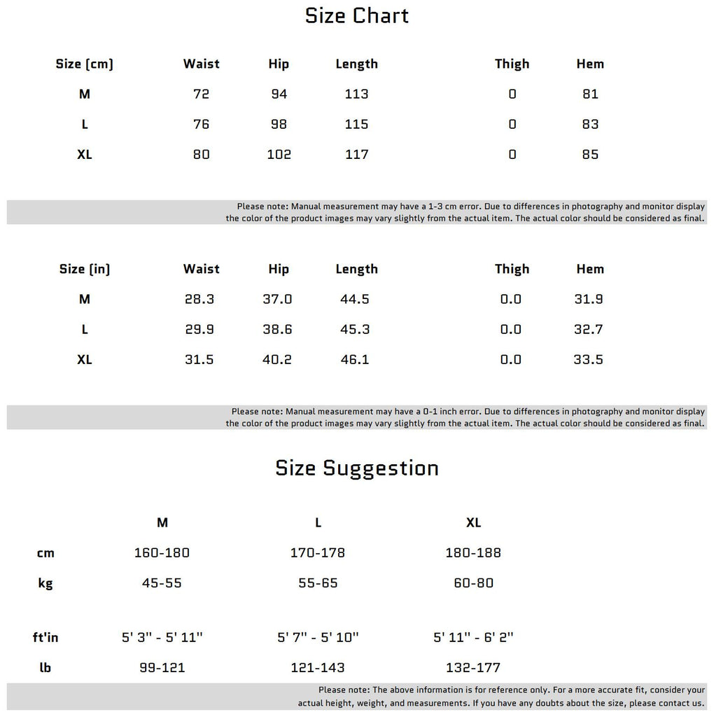 Size Chart for 맞춤형 스냅 버튼 벨트가 달린 플리트 캐주얼 스트레이트 팬츠