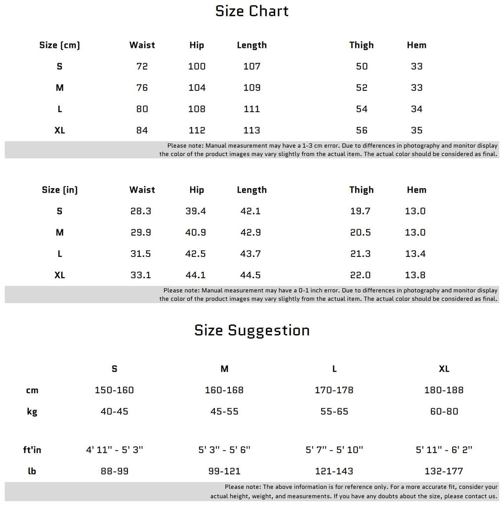 Size Chart for 타이 웨이스트와 엣지 디자인이 있는 커스텀 루즈 핏 청바지