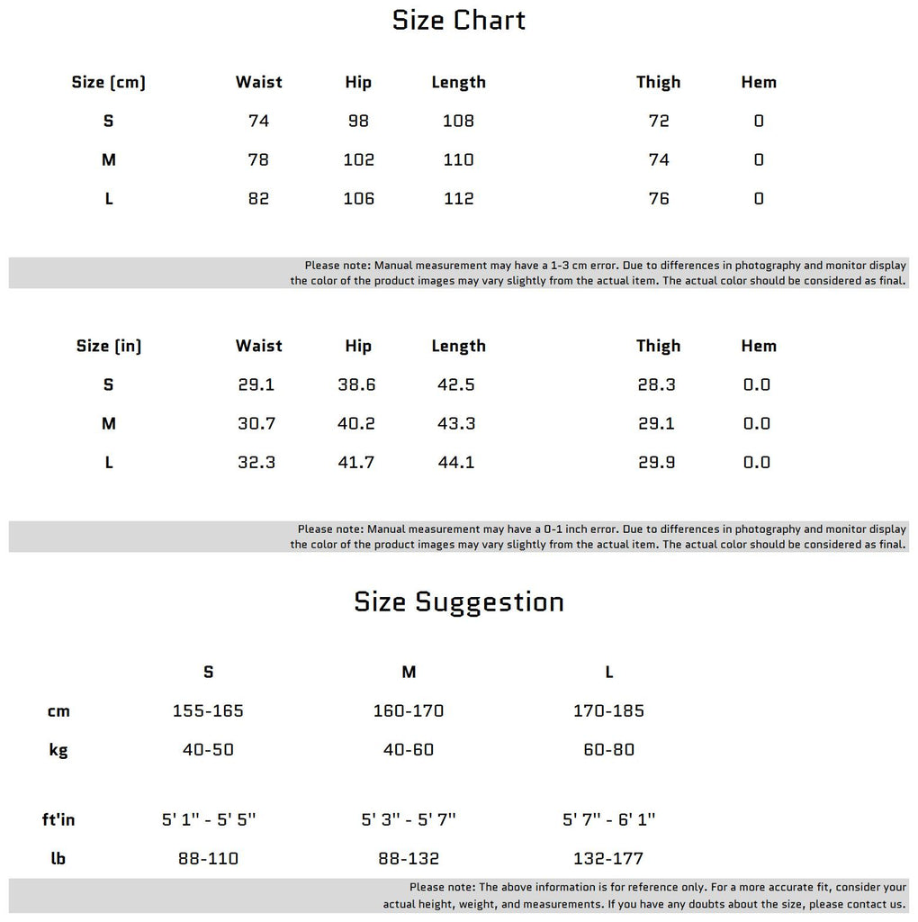 Size Chart for 편안함과 스타일을 위한 와이드 레그 트윌 패브릭 팬츠