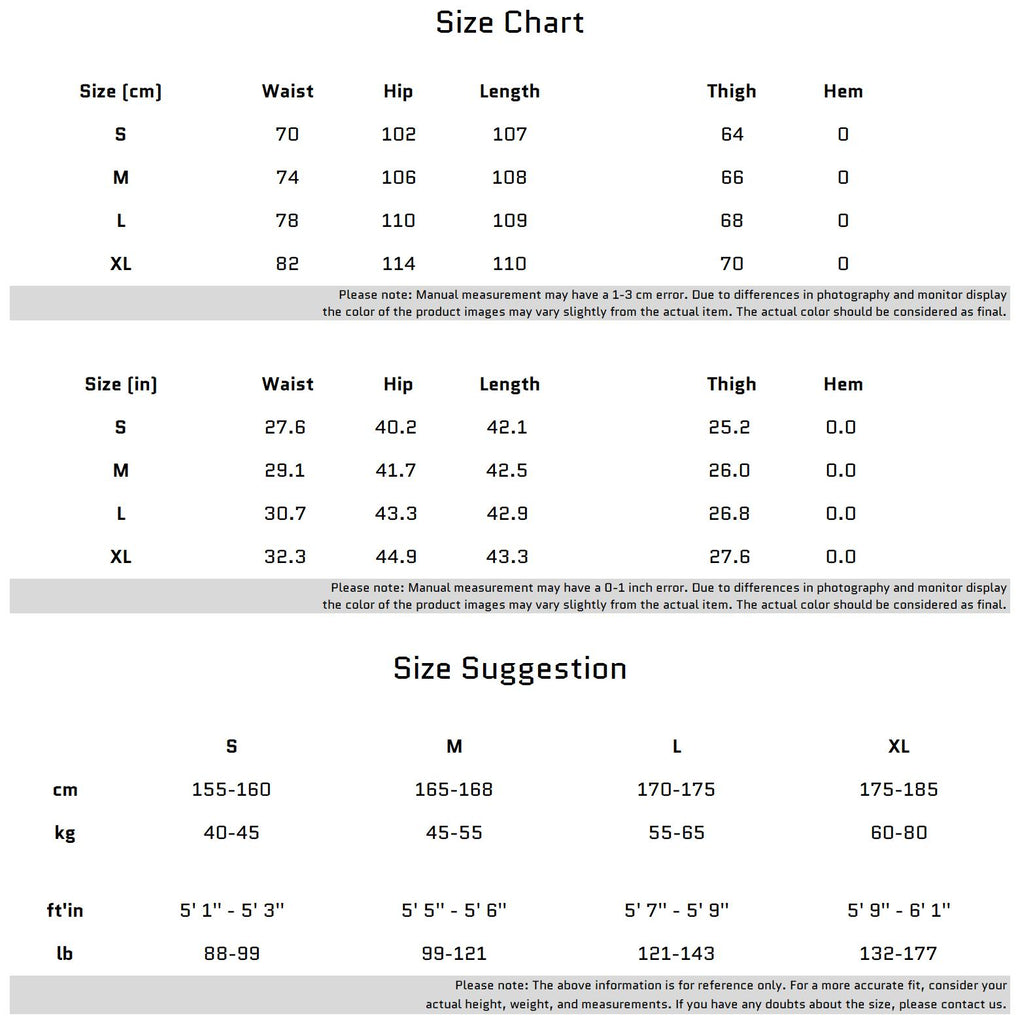 Size Chart for Retro Distressed Washed Denim Jeans with Deconstructed Pocket