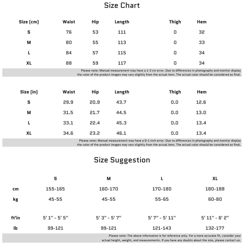 Size Chart for Vintage Fringe Studded Distressed Denim Pants with Deconstructed