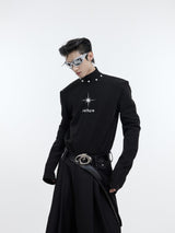 Pearl-Trim-Slim-Fit-Mock-Neck-Tee---Streetwear-Essential-Black