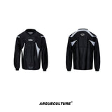 Retro-V-Neck-Contrast-Sleeve-Baseball-Tee---Sporty-Streetwear-Top-Black