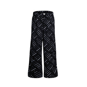 Silk-Satin-Padded-Shoulder-Shirt---Loungewear-Set-for-Couples-Black-Pants