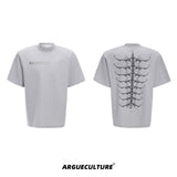 Snake-Eye-Spine-Embroidered-Heavyweight-Cotton-Tee---320g-Gray-T-shirt