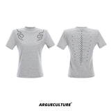 Snake-Eye-Spine-Metal-Rivet-Slim-Fit-Tee---Streetwear-Top-Gray-T-Shirt