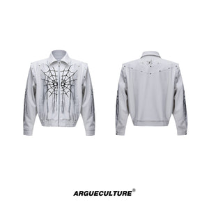 Spider-Web-Fringe-Punk-Leather-Jacket-with-Metal-Studs-White