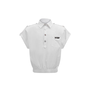 Streetwear-Metal-Button-Polo-Shirt-with-Structured-Shoulder-White