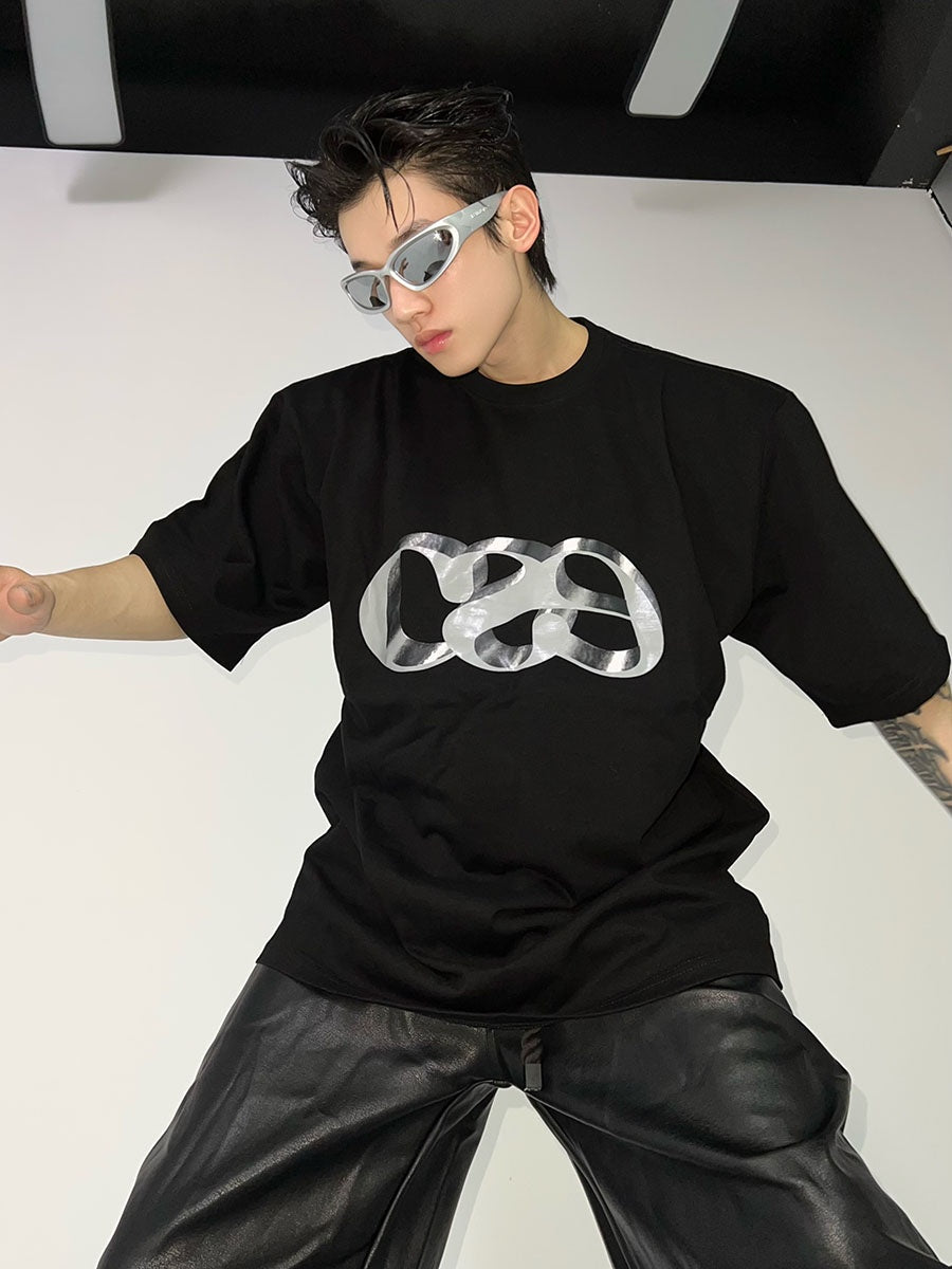 Streetwear-Metal-Letter-Print-Tee---Loose-Fit-Summer-T-Shirt-Black