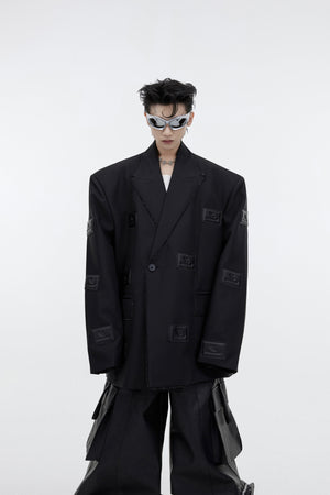 Structured-Shoulder-Blazer-with-Rhinestone-Trim-Black