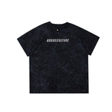 Summer-Graphic-Tee---Metallic-Print-Shoulder-Pads-Streetwear-Top-Black