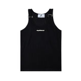 Summer-Muscle-Tank---Slim-Fit-Textured-Sleeveless-Tee-with-Metal-Straps-Black