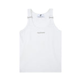 Summer-Muscle-Tank---Slim-Fit-Textured-Sleeveless-Tee-with-Metal-Straps-White