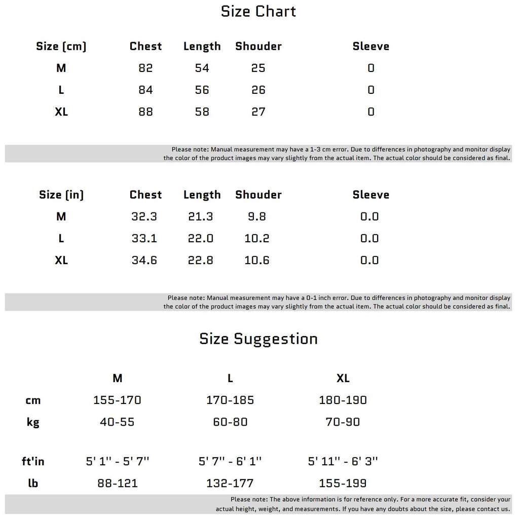 Size Chart for 텍스처 디자인 디테일이 있는 메탈릭 스트레치 탱크탑