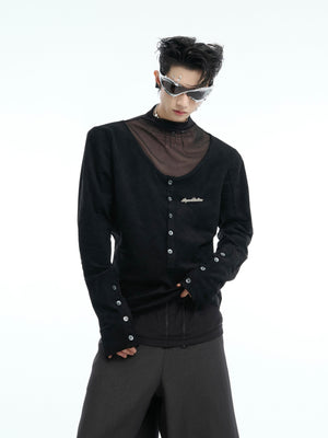 Unisex-Layered-Long-Sleeve-Tee---Button-Up-Streetwear-Top-Black-Jacket