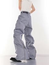 Urban-Street-Wrinkle-Detail-Windbreaker-Set---Metal-Zip-Jacket-Blue-and-Gray-Pants