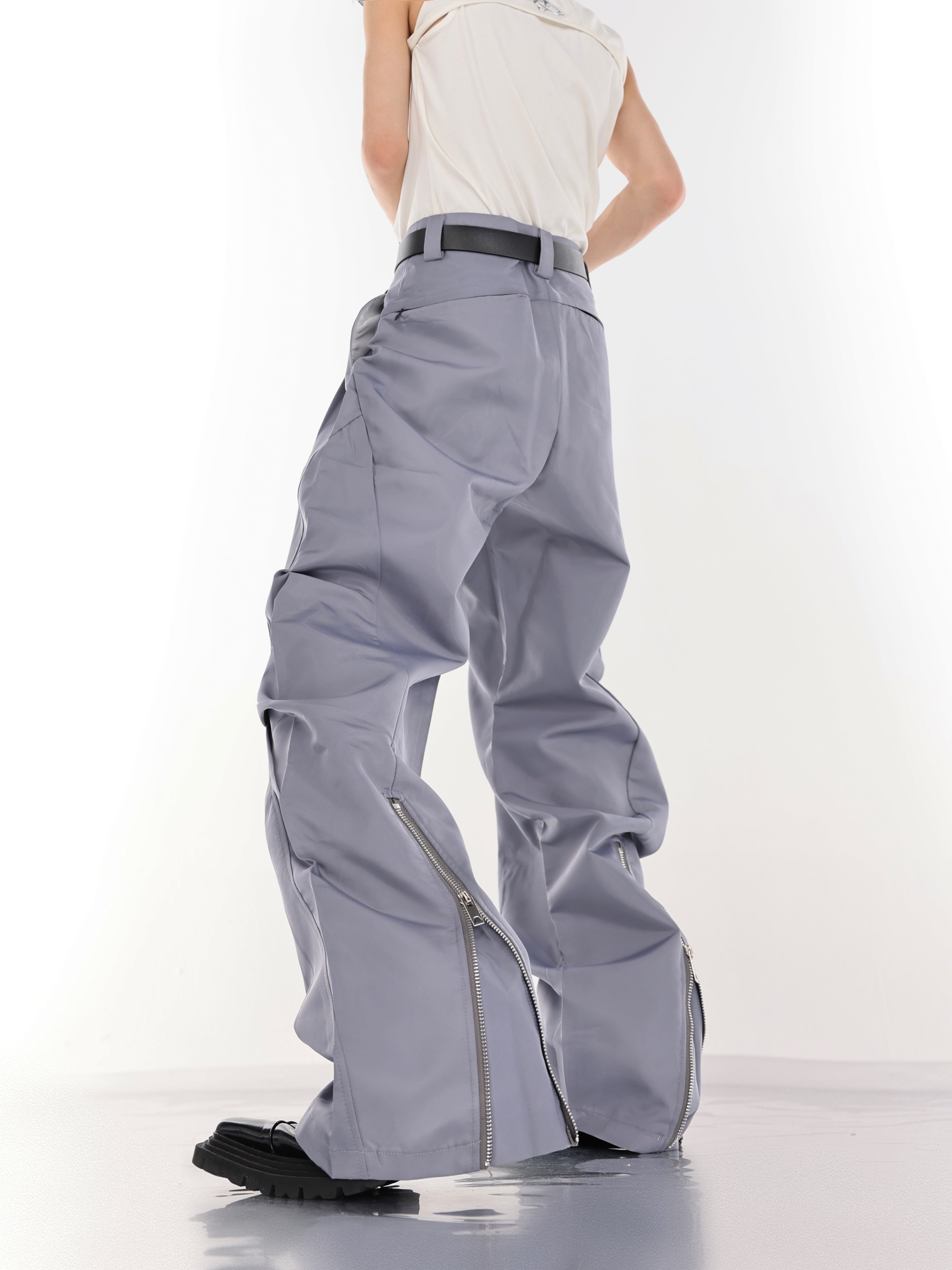 Urban-Street-Wrinkle-Detail-Windbreaker-Set---Metal-Zip-Jacket-Blue-and-Gray-Pants