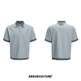 Vintage-Checkered-Polo-Tee-Summer-Streetwear-Short-Sleeve-Gray-T-shirt