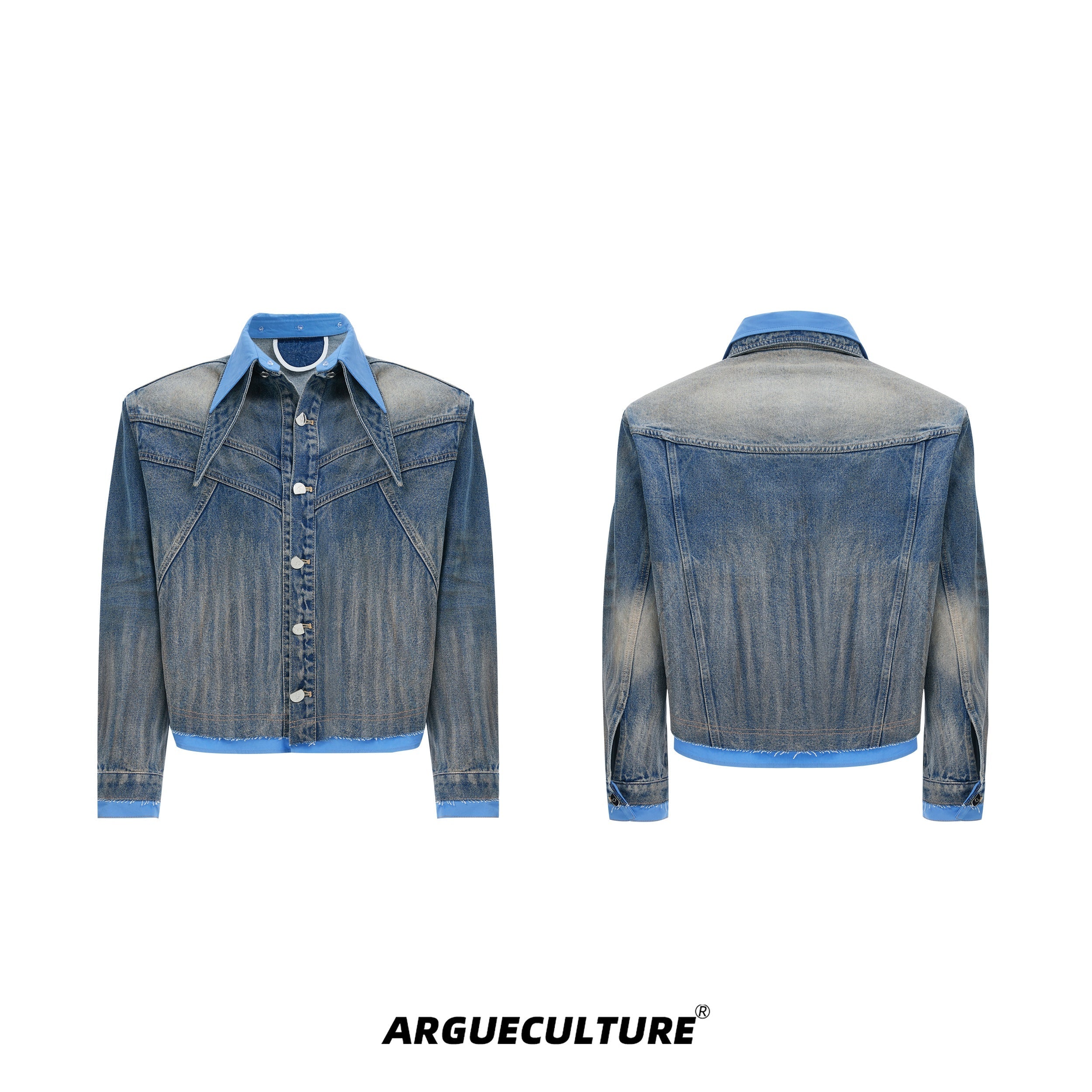 Vintage-Distressed-Denim-Jacket---Straight-Fit-Jeans-Men-Blue-Jacket