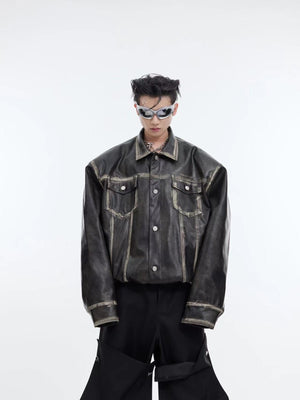 Vintage-Distressed-Leather-Jacket---Oversized-Cropped-Biker-Style-Black
