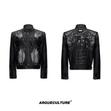 Vintage-Distressed-Oversized-Biker-Jacket---Streetwear-Leather-Set-Black-Top