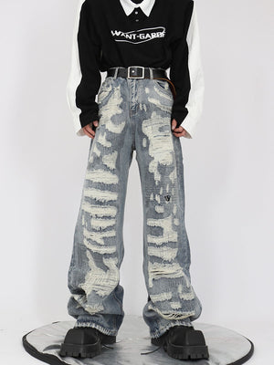 Vintage-Distressed-Straight-Leg-Jeans---Streetwear-Oversized-Fit-Light-Blue