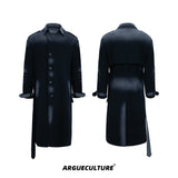 Vintage-Oversized-Long-Trench-Coat---Distressed-Heavyweight-Streetwear-Black-Jacket