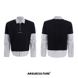 Vintage-Stripe-Shirt-Tee---Loose-Fit-Long-Sleeve-Top-Black