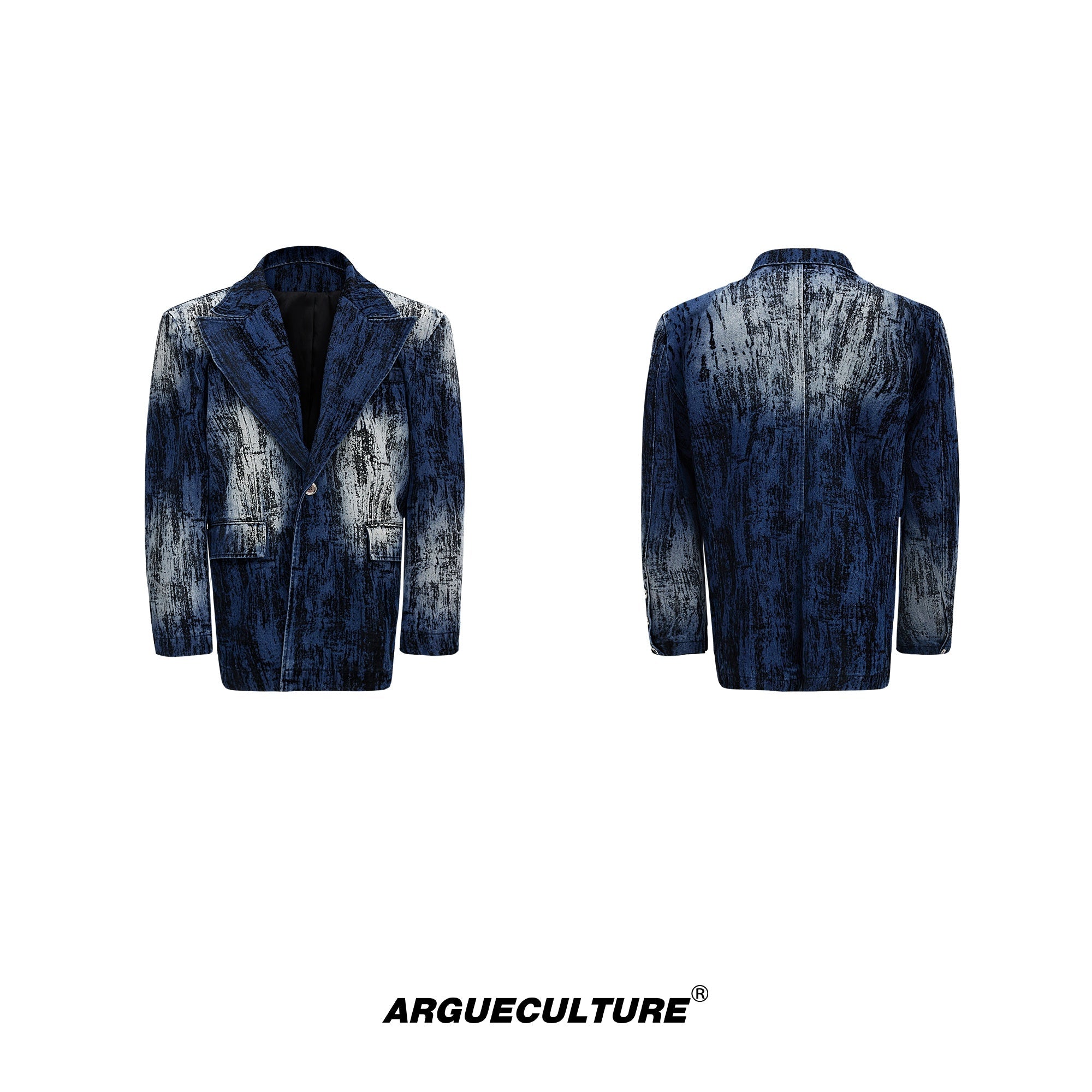 Vintage-Tie-Dye-Distressed-Oversized-Denim-Blazer---Streetwear-Jacket-Blue