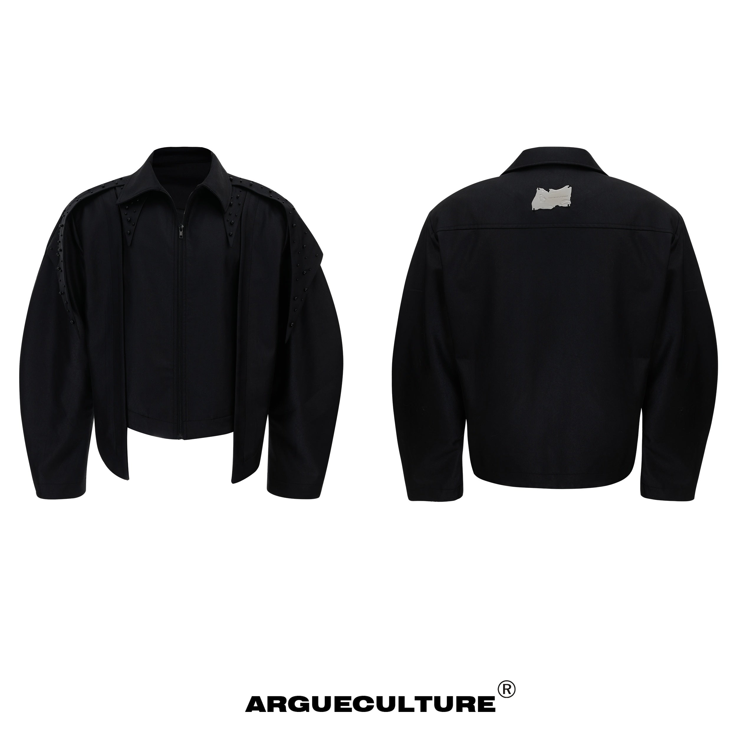 Vintage-Wax-Dye-Split-Design-Oversized-Bomber-Jacket-Black-Jacket