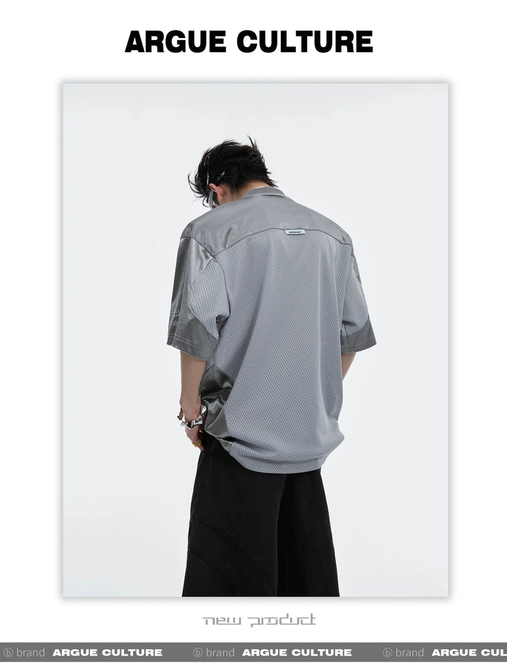 Avant - Garde Reflective Deconstructed Loose Fit Unisex T - Shirt - ArguE CulturE